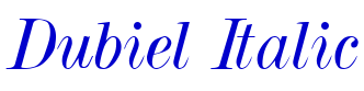 Dubiel Italic フォント